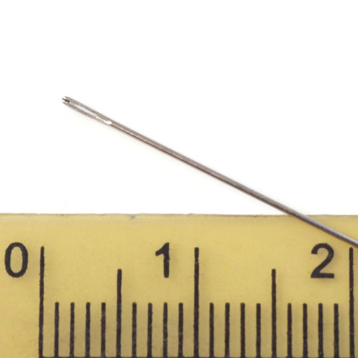 Hook needle for beadspinner etc., length 92mm, thickness 0.46 mm, 2 pcs.