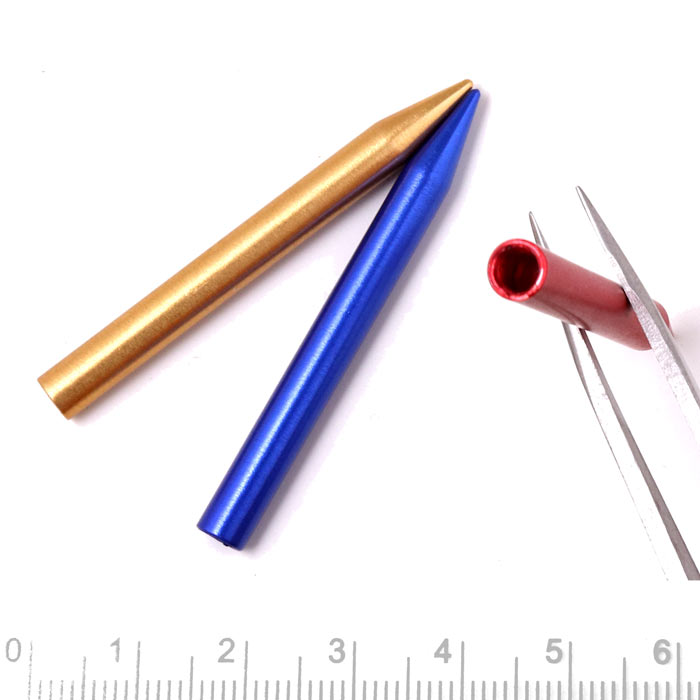 Paracord needle, steel, short model, Length 50mm, Note! mixed colors, thickness 50x5mm, 1pc