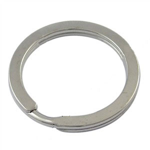 Split ring for keys, stainless steel, diameter 35mm, 1pc