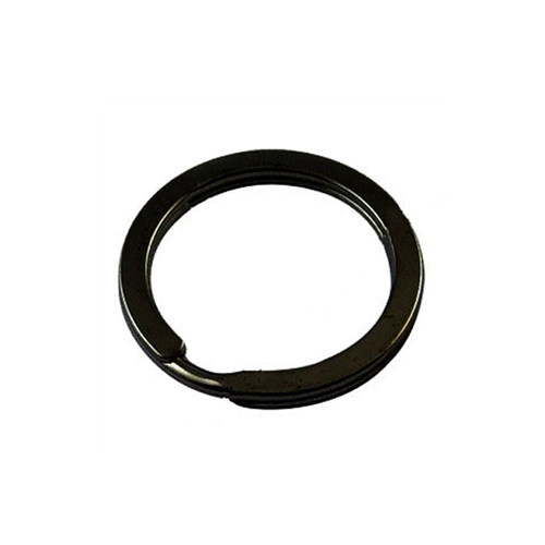 Split ring for keys, black stainless steel, 20mm, 1pc.