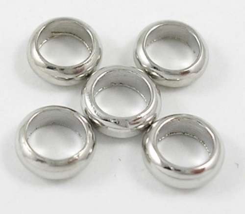 Rounded jump ring, steel, 7/5mm, 10pcs.