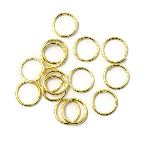 Jumpring, gilded brass, 8x1mm 20pcs.