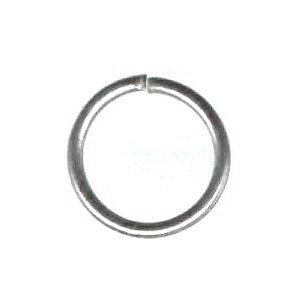 Jumpring, large, steel, open, 16x2mm. 2pcs.
