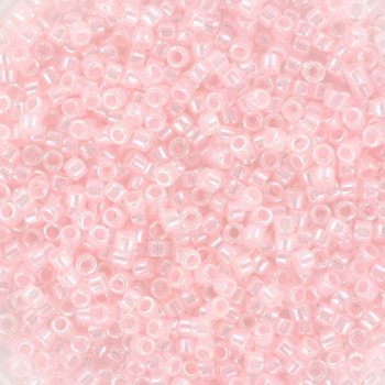 Delica, size #11, baby pink, ceylon, 5.2g ca. 1000 beads