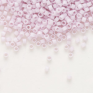 Delica, size #11, Pale lavender, opaque, 1,1x1,7mm, 5,2 grams