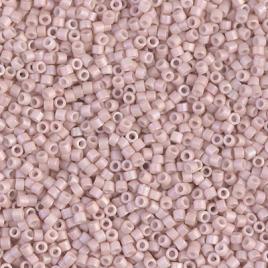 Delica, size #11, Dusty Pink champagne, slightly changing, AB, matte, 1,1x1,7mm, 5,2g