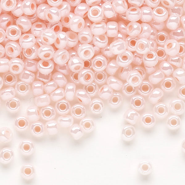 Matsuno seed bead (6/0), light pink, 680pcs, 40gr.