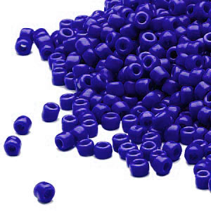 Matsuno seed bead (6/0), opaque navy blue, 680pcs, 40gr.