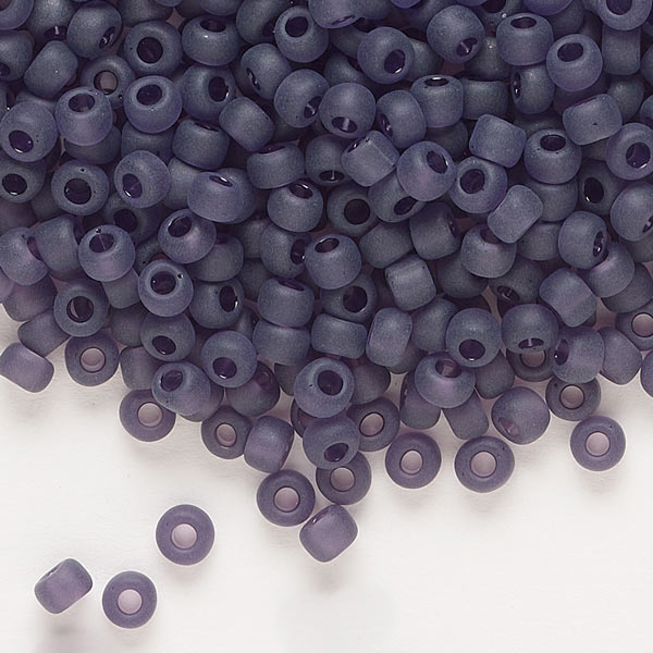 Matsuno seed bead (6/0), matte, lila, 680pcs, 40gr.