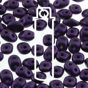 Matubo Mini-duo, 2-hole bead, purple, 2x4mm, 8g, approx. 180 pcs