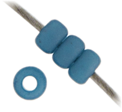 Miyuki seed bead, denim blue, størrelse #11, 2x1,5 mm, ca. 1200 pcs