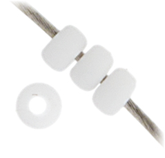 Miyuki seed bead, matte white, size #11, 2x1,5 mm, ca. 1200 pcs