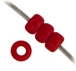 Miyuki seed bead, red, size #11, 2x1,5 mm, ca. 1200 pcs