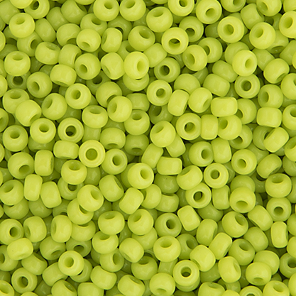 Miyuki seed bead, light green, size #15, 1.5x1 mm, ca. 3000pcs