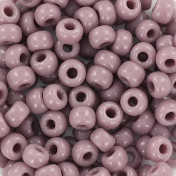 Miyuki seed bead, opaque, mauve, #6, 4,5x3 mm, ca. 150 stk. 12g