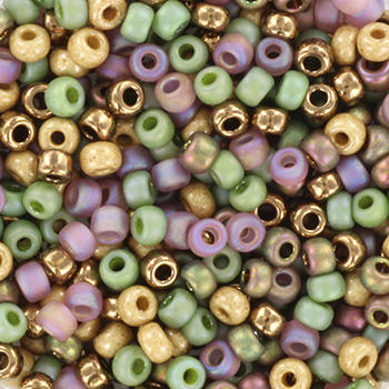 Miyuki seed bead, Singing nature, mix112, 5-colour mix, #8, 3,1x2,1 mm, 12gr. 450pcs