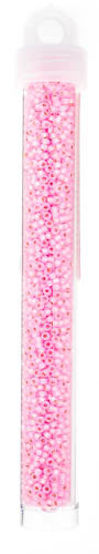 Miyuki seed beads, pink silver lined, size #11, 2x1,5 mm, 1200 pcs