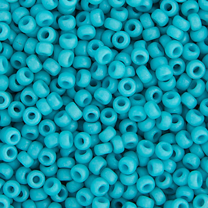 Miyuki seed bead, Turquoise Blue, matte luster, size #11, 2x1,5 mm, 1200pcs