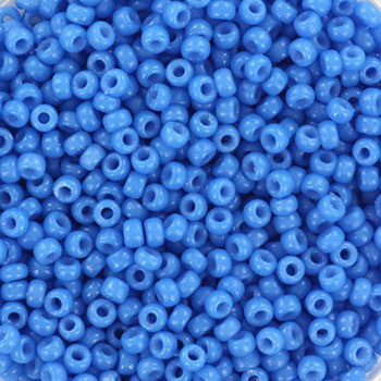 Miyuki seed bead, delphinium blue, size #11, 2x1,5 mm, ca. 1200 pcs.