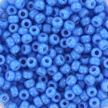 Miyuki seed bead, blue #8, 3x1.8mm, ca. 480pcs. 12 gram