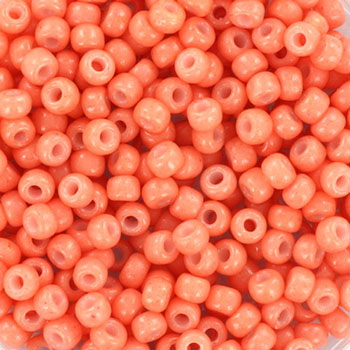 Miyuki seed bead, dark salmon #8, 3x1.8mm, ca. 480pcs. 12 gram