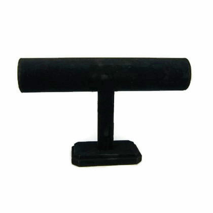 Bracelet display stand, black, velvet, 25x16cm