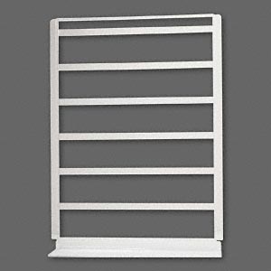 Jewelry display stand, clear acrylic, 6 rows without holes, 360x260mm, 1pc