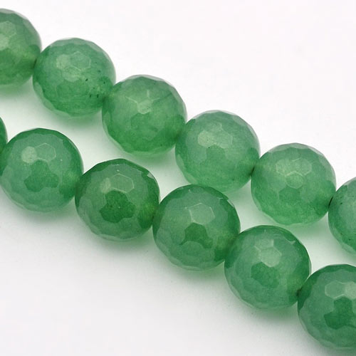 Aventurine, faceted, green, 10mm, 6pcs.