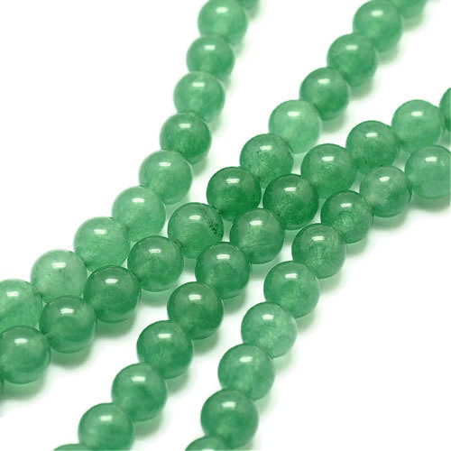 Aventurine bead, round, light green, diameter 8mm, 6pcs.