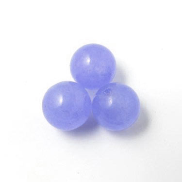 Jade bead, dyed, light purple, round, diameter 8mm, 6pcs.