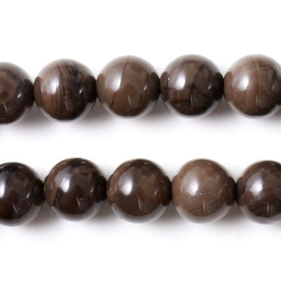 Coffee jasper, whole strand, 14mm, 28pcs.