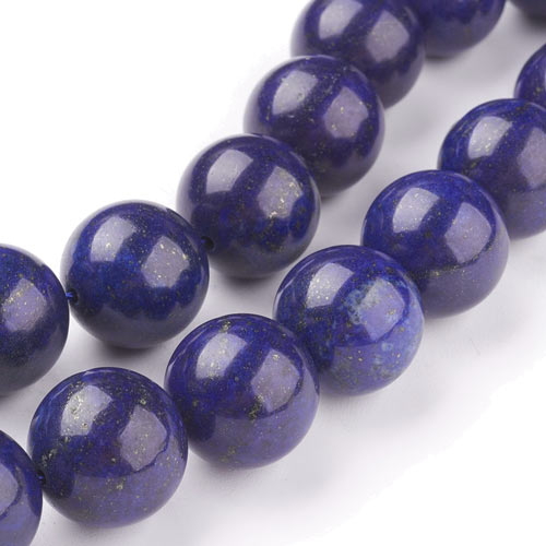 Lapis lazuli, half strand of beads, round, 14mm, 14pcs.