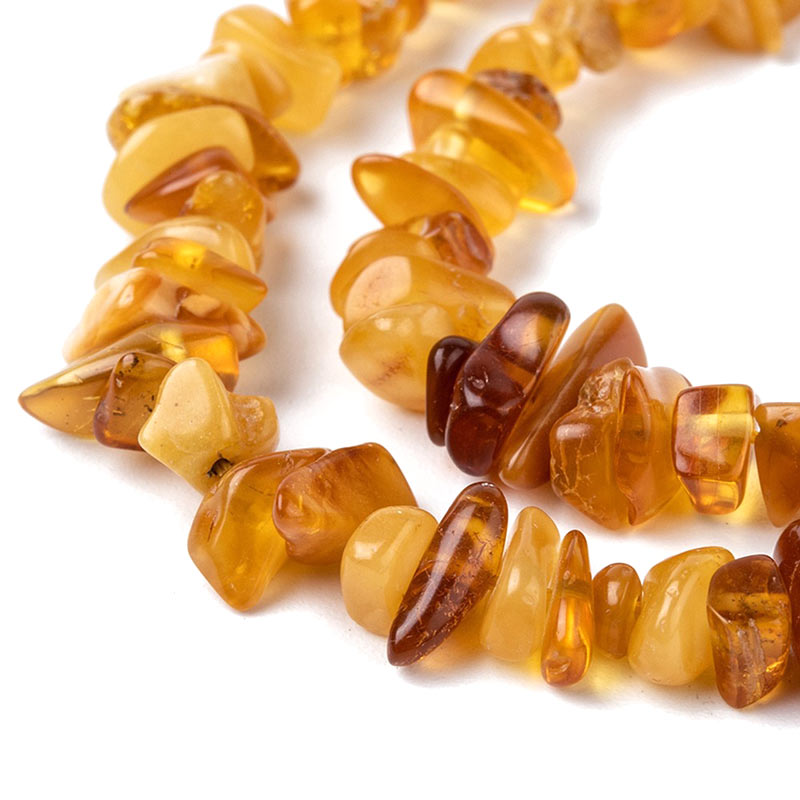 Amber from the Baltic region, mix, splinters beads, 5-10x4-8mm, 20pcs