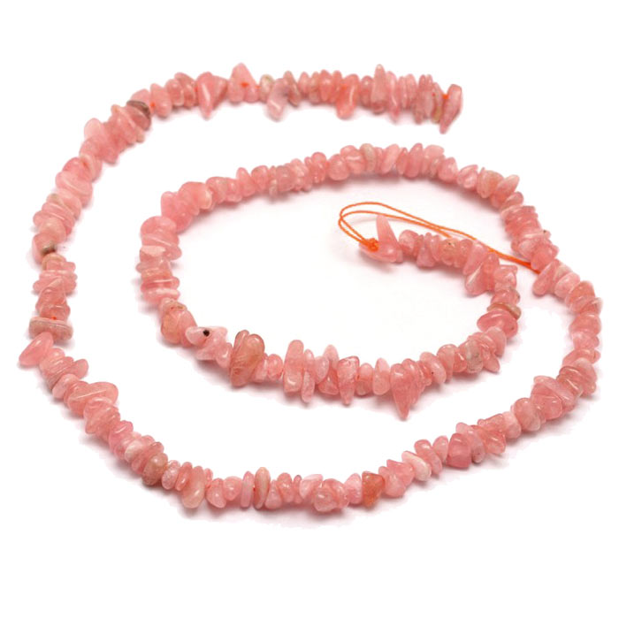 Rhodochrosite, whole strand, light pink, nugget beads, approx. 3x6x1,5mm, 200pcs