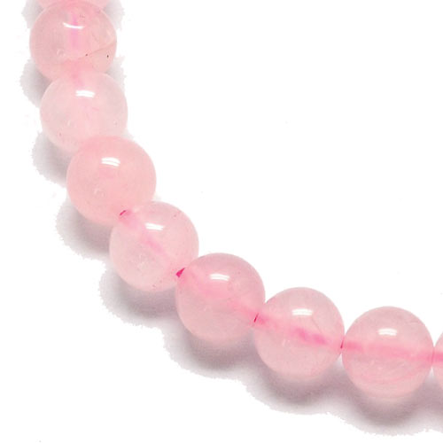 Rose quartz, entire strand of beads, round bead, ca. 4mm, ca. 85pcs.