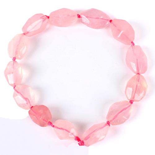 Rose quartz, polished nuggets, 30x20x15mm, 2pcs.