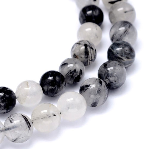 Rutilated Quartz, entire strand, round bead, 4mm, 92 pcs
