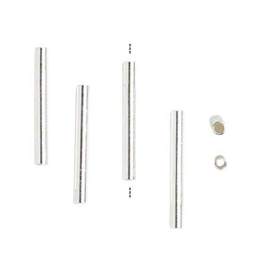 Silvered straight tube, 13x1.5mm, 100pcs.