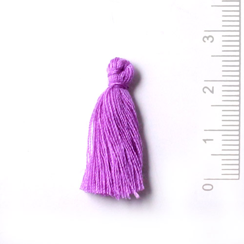 Tassel, small, violet, 25mm, 1pc.
