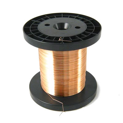 Silver wire, rose gold-plated Sterling silver, 0.4mm, 1 meter