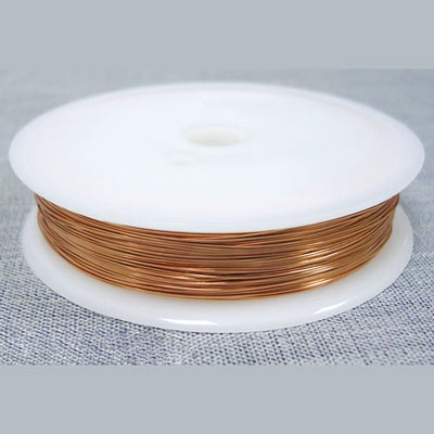 Copper wire on flat spool, 0.6mm, 6 metres