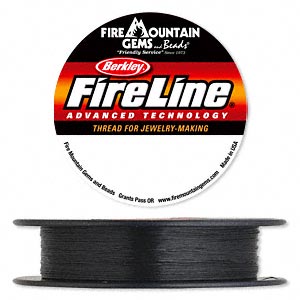FireLine 8LB, complete spool, black, thin and strong, for pearl necklaces, 0.18mm, 45m