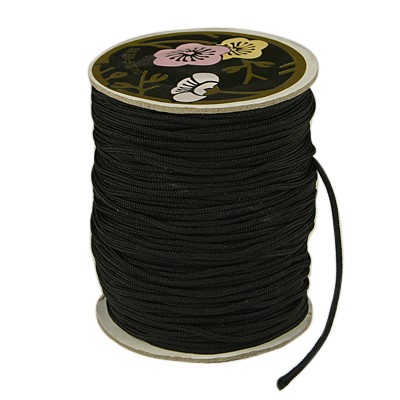 Nylon cord, spool, black, 0,9mm, 90m.
