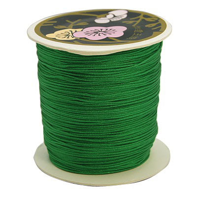 Nylon cord, full spool, medium green, thickness 0,9mm, 120m.