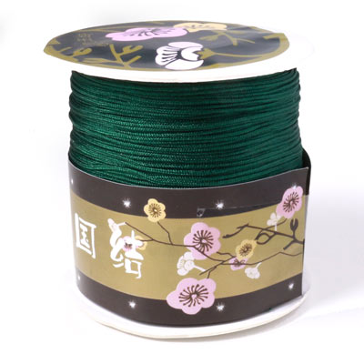 Nylon cord, spool, bottle green, 0,9mm, 90m.