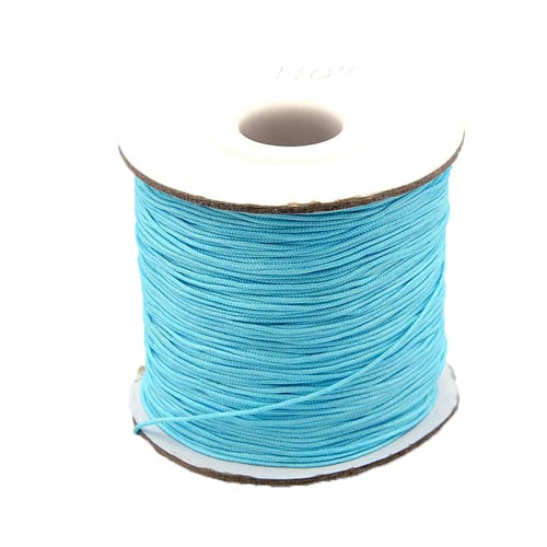 Nylon cord, turquoise, 0,9mm, 2m.