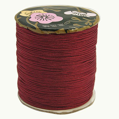 Nylon cord, spool, dark red, thickness 1.5-2mm, 120m