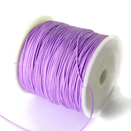 Nylon cord, light purple, 0,5mm, 2m.
