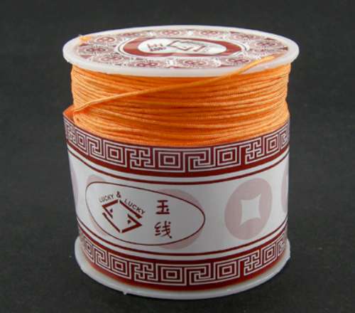 Nylon cord, orange, 0,9mm, 2m.