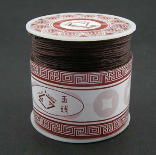 Nylon cord, full spool, dark brown, 0,9mm, 40m.